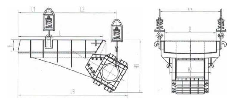 XZG雙質(zhì)體振動(dòng)給料機(jī)外形簡(jiǎn)圖-河南振江機(jī)械